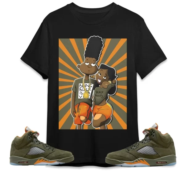 A Different Love Shirt Jordan 5 Olive Shirt To Match Sneaker Olive Green And Orange Shirt , Matching Jordan Shirt Jezsport.com