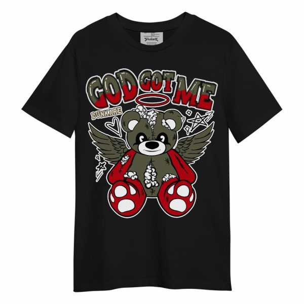 Low OG Medium Olive 1s Shirt - Gods Guides Me Bear Unisex Shirt Matching Jordan Shirt Jezsport.com