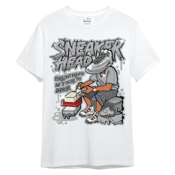 Cement Grey 3s Shirt - Sneakers Headache Graphic Unisex Shirt Matching Jordan Shirt Jezsport.com