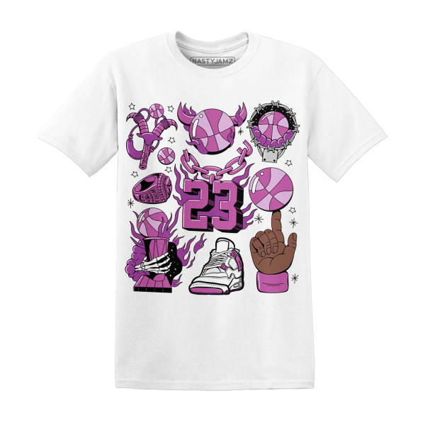 GS Hyper Violet 4s T Shirt Neclaces Number 23 Jezsport.com