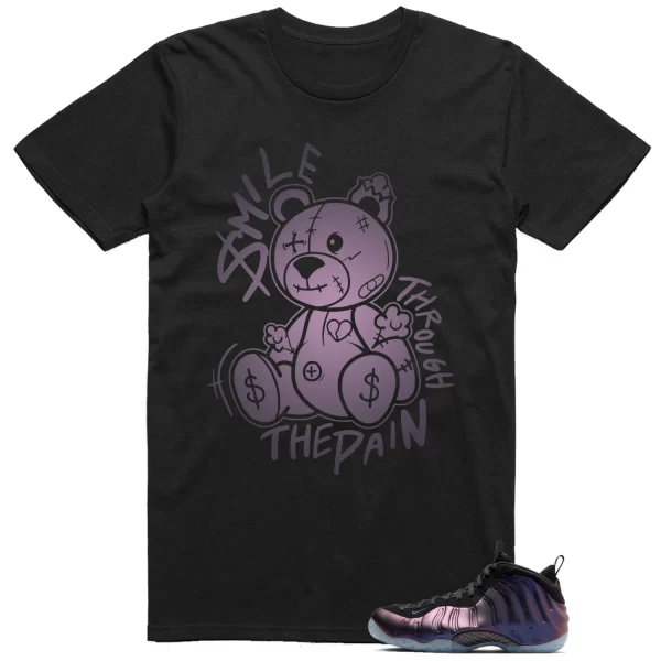 Foamposite One Eggplant 2024 Shirt Smile Bear Graphic Jezsport.com