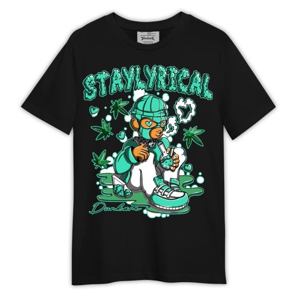 Black Green Glow 3s Shirt, Stay Lyrical Shirt Outfit 1305 LGH Matching Jordan Shirt Jezsport.com