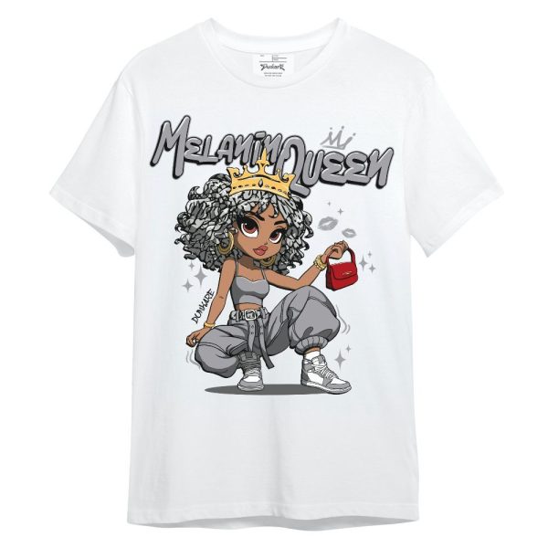 Cement Grey 3s Shirt, Melanin Queen Pretty Unisex Shirt Matching Jordan Shirt Jezsport.com