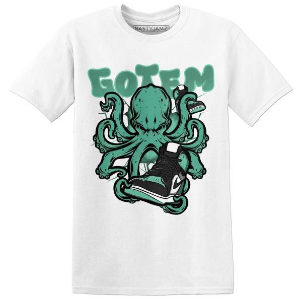 High OG Green Glow 1s T Shirt Match Octopus Got Em Jezsport.com