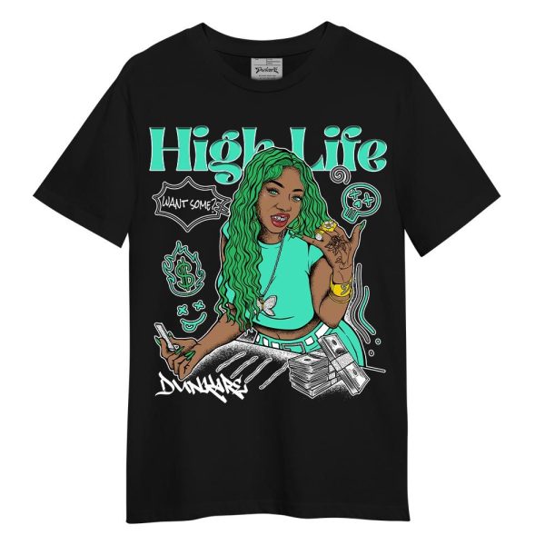 Black Green Glow 3s Shirt - Hi'life Unique Shirt Unisex Matching Jordan Shirt Jezsport.com