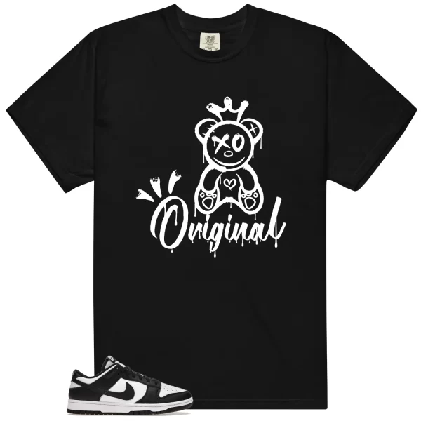 Original Shirt to Match Dunk Low White Black Panda Jezsport.com