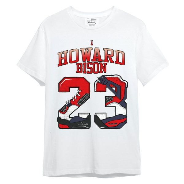 Low OG Howard Bison 1s Shirt, Number 23 4s Unisex Shirt Matching Jordan Shirt Jezsport.com