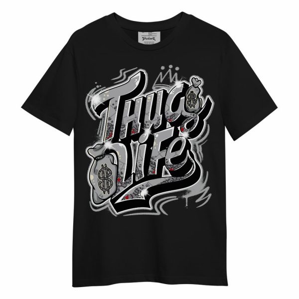 Cement Grey 3s Shirt - Free Thug Living Graphic Unisex Shirt Matching Jordan Shirt Jezsport.com