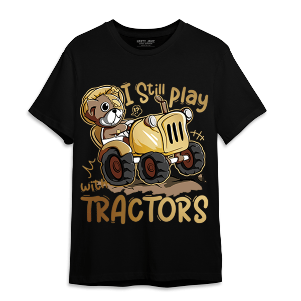 High OG Metallic Gold 1s T Shirt Match Play With Tractors BER Jezsport.com