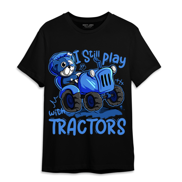 University Blue Toe 1s T Shirt Match Play With Tractors BER Jezsport.com