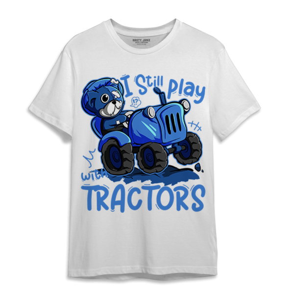 University Blue Toe 1s T Shirt Match Play With Tractors BER Jezsport.com