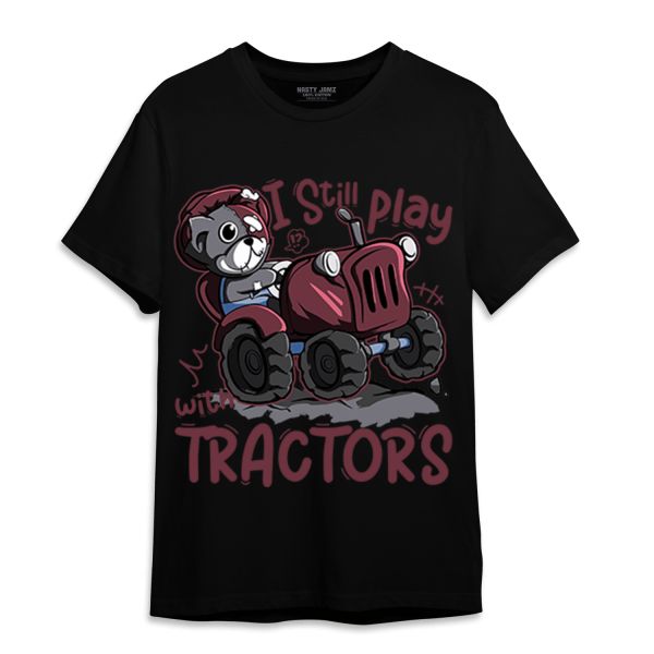 Burgundy 5s T Shirt Match Play With Tractors BER Jezsport.com