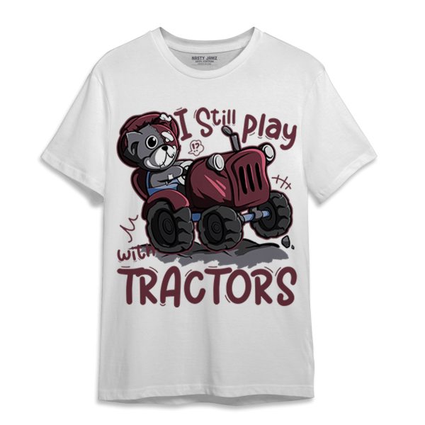 Burgundy 5s T Shirt Match Play With Tractors BER Jezsport.com