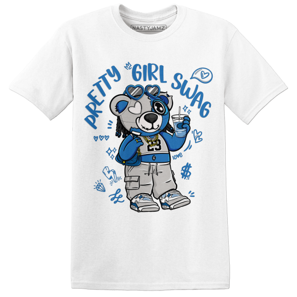 Industrial Blue 4s T Shirt Match Pretty Girl Swag BER Jezsport.com