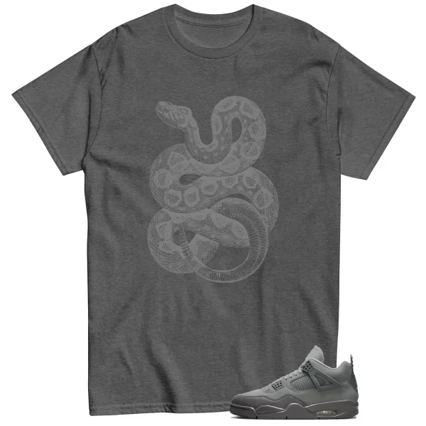 Python-Snake Shirt to Match Jordan 4 SE Wet Cement Jezsport.com