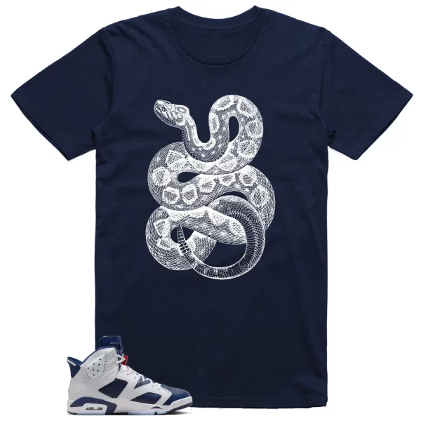 Python Snake Shirt to Match Jordan 6 Olympic Jezsport.com