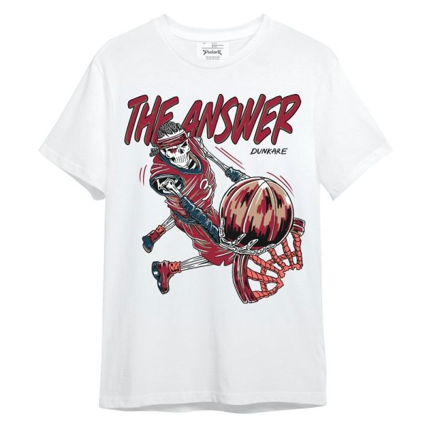 Mid Multi Color 2022 1s Shirt - The Answer Skeleton Unisex Shirt Matching Jordan Shirt Jezsport.com