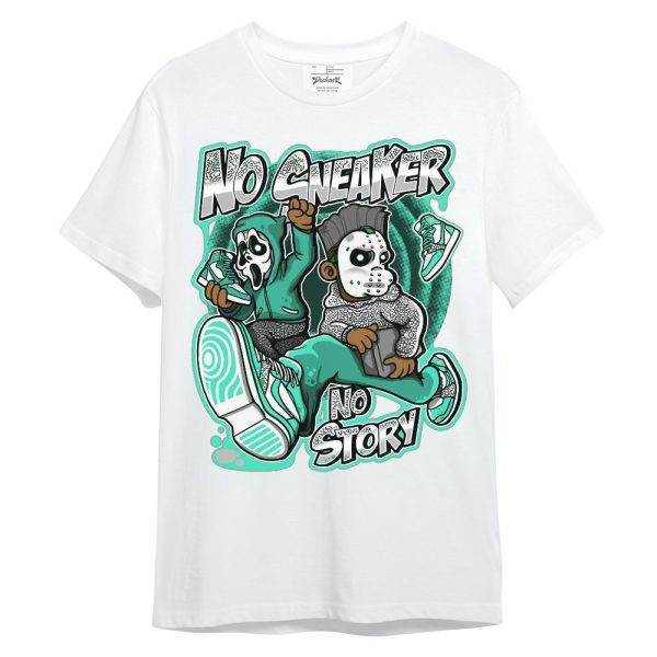 Black Green Glow 3s Shirt - Sneakers Make Story Graphic Unisex Shirt Matching Jordan Shirt Jezsport.com