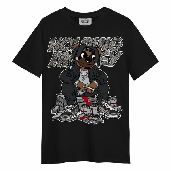 Black Cement 3s Shirt - Possessing Moneys Bear Unisex Shirt Matching Jordan Shirt Jezsport.com