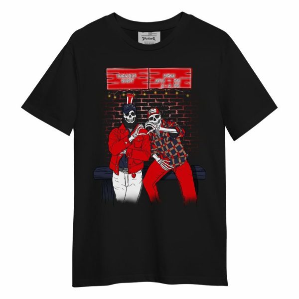 Low OG Howard Bison 1s Shirt, Skeleton Help Friendship Unisex Shirt Matching Jordan Shirt Jezsport.com