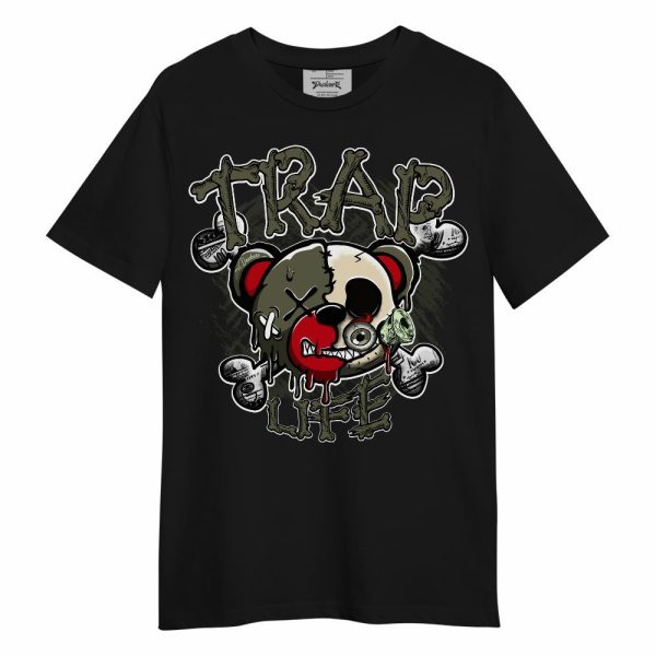 Low OG Medium Olive 1s Shirt, Trap Bear Skull Unisex Shirt Matching Jordan Shirt Jezsport.com