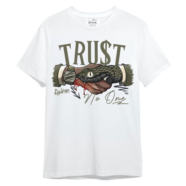 Low OG Medium Olive 1s Shirt, Snake Trust No One Unisex Shirt Matching Jordan Shirt Jezsport.com