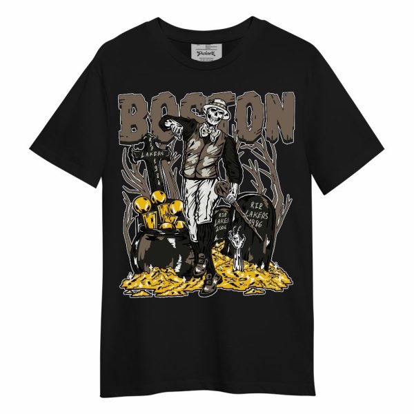 Low OG Dark Mocha 1s Shirt - Goldrush Skeleton Unisex Shirt Matching Jordan Shirt Jezsport.com