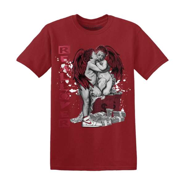 High 85 Metallic Burgundy 1s T Shirt Match Real Lover Angel Jezsport.com