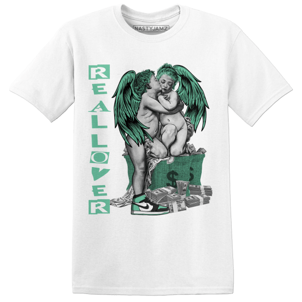 High OG Green Glow 1s T Shirt Match Real Lover Angel Jezsport.com