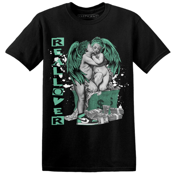 High OG Green Glow 1s T Shirt Match Real Lover Angel Jezsport.com