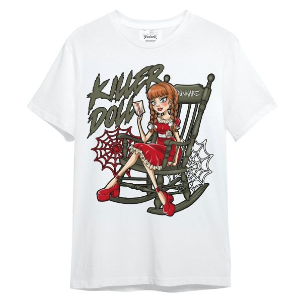 Low OG Medium Olive 1s Shirt - Killer Doll-A Halloween Unisex Shirt Matching Jordan Shirt Jezsport.com