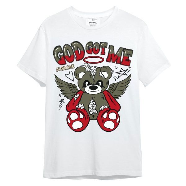 Low OG Medium Olive 1s Shirt - Gods Guides Me Bear Unisex Shirt Matching Jordan Shirt Jezsport.com