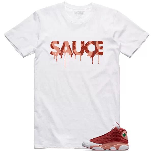 Sauce Shirt to Match Jordan 13 Dune Red Jezsport.com