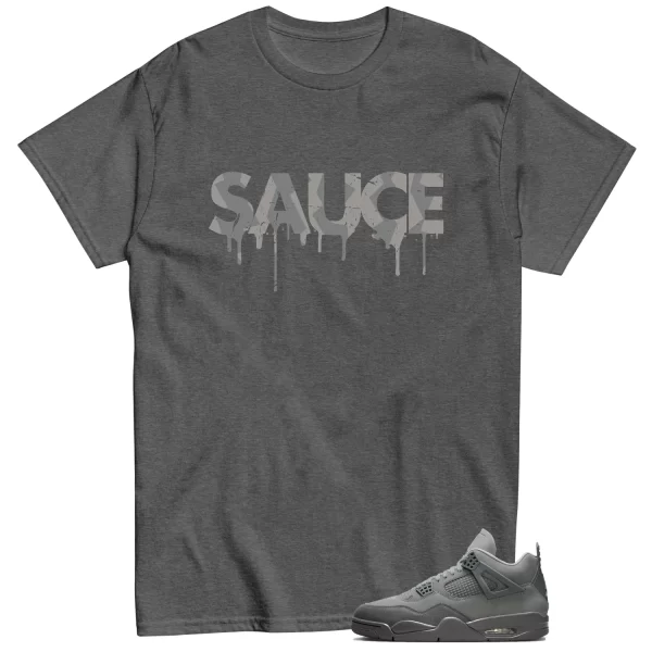 Sauce Shirt to Match Jordan 4 SE Wet Cement Jezsport.com