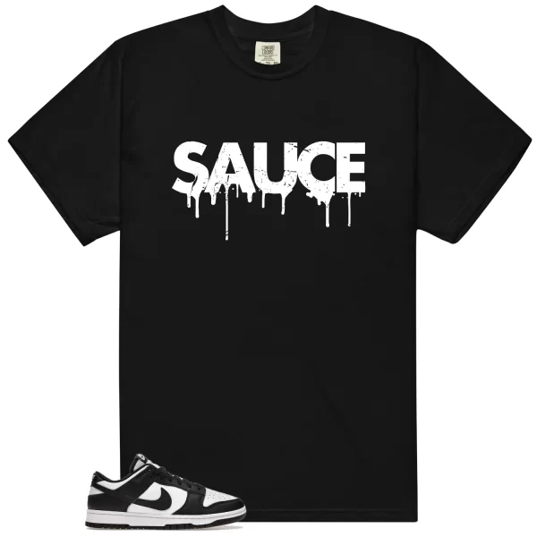 Sauce Shirt to Match Dunk Low White Black Panda Jezsport.com