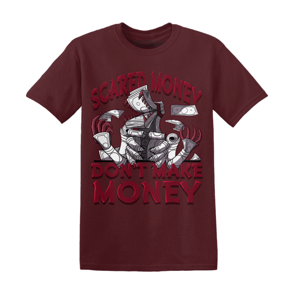 High White Team Red 1s T Shirt Scared Money Jezsport.com