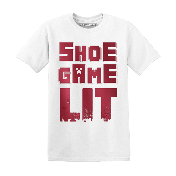 High 85 Metallic Burgundy 1s T Shirt Match Shoe Game Lit Jezsport.com