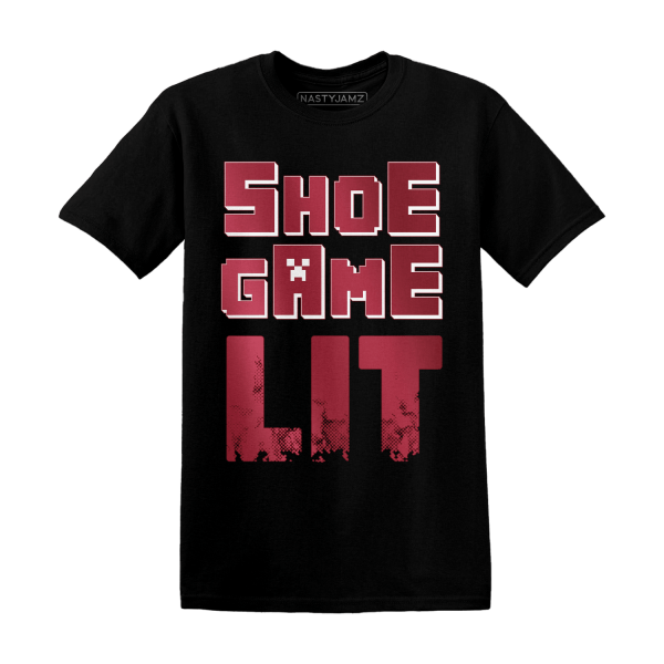 High 85 Metallic Burgundy 1s T Shirt Match Shoe Game Lit Jezsport.com