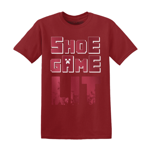 High 85 Metallic Burgundy 1s T Shirt Match Shoe Game Lit Jezsport.com