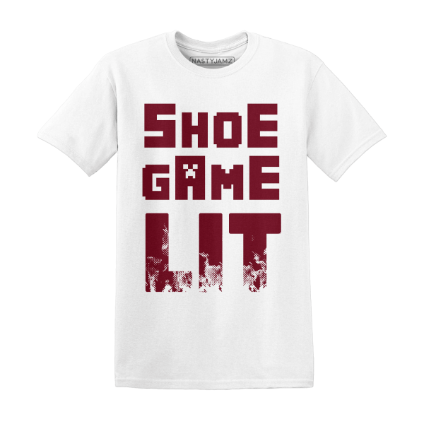 High White Team Red 1s T Shirt Match Shoe Game Lit Jezsport.com