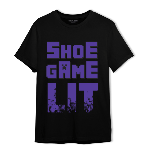 Field Purple 12s T Shirt Match Shoe Game Lit Jezsport.com