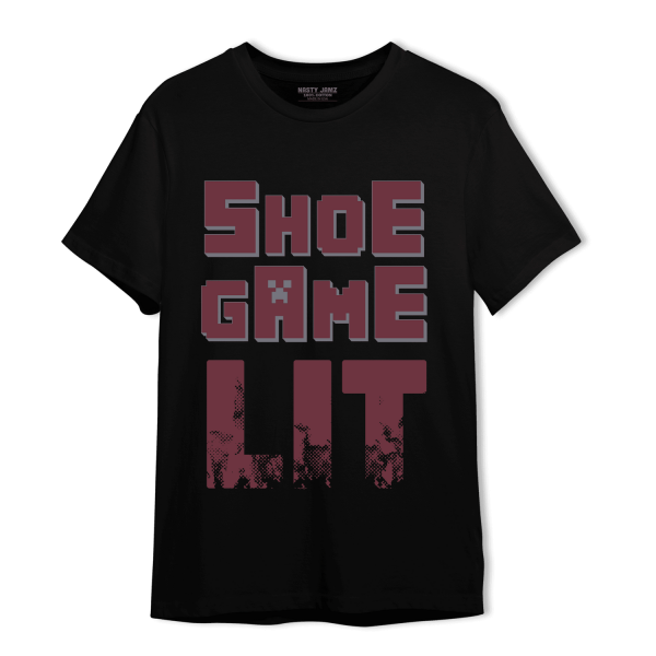 Burgundy 5s T Shirt Match Shoe Game Lit Jezsport.com