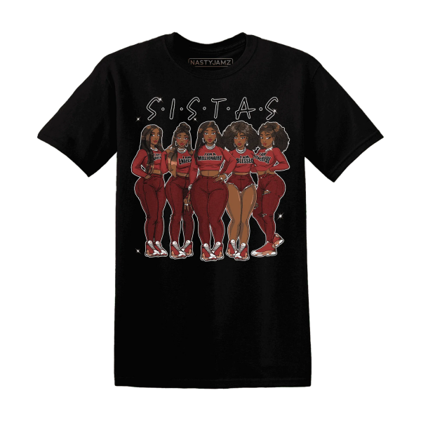 Dune Red 13s T Shirt Match Sistas Melanin Girl Jezsport.com