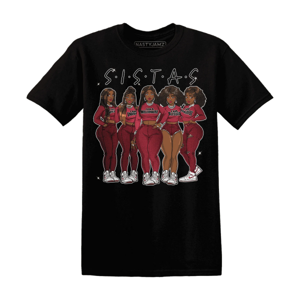 High 87 Metallic Burgundy 1s T Shirt Match Sistas Melanin Girl Jezsport.com