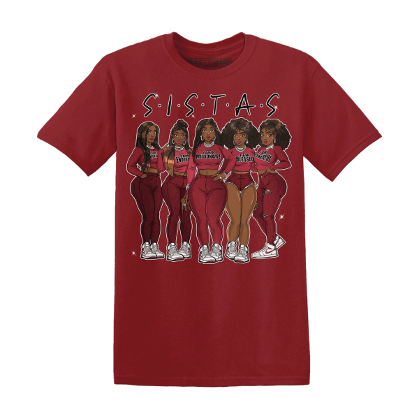 High 87 Metallic Burgundy 1s T Shirt Match Sistas Melanin Girl Jezsport.com