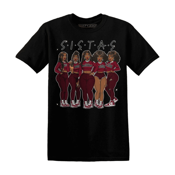 High White Team Red 1s T Shirt Match Sistas Melanin Girl Jezsport.com