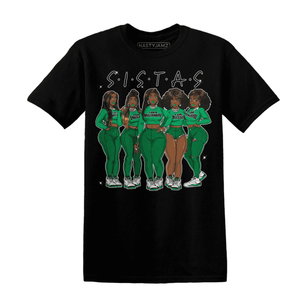 Lucky Green 5s T Shirt Match Sistas Melanin Girl Jezsport.com