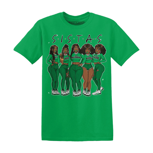 Lucky Green 5s T Shirt Match Sistas Melanin Girl Jezsport.com