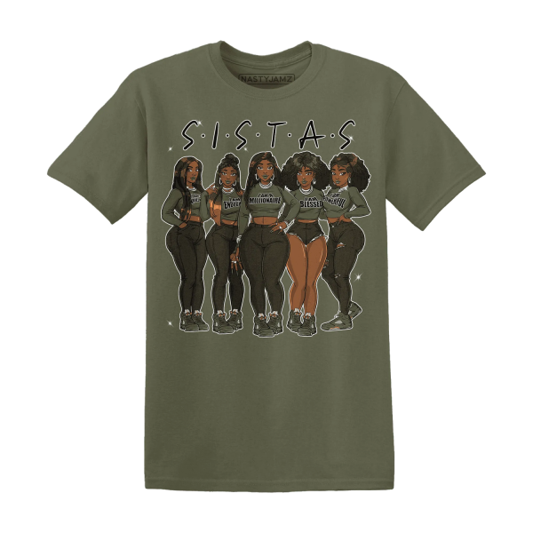 Olive 5s T Shirt Match Sistas Melanin Girl Jezsport.com