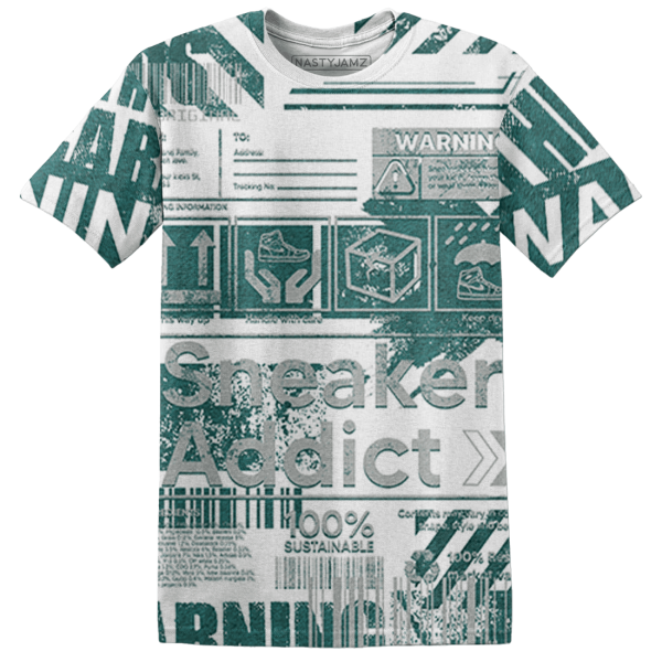 Oxidized Green 4s T Shirt Match Sneaker Addict 3D All-Over Print Warning Jezsport.com